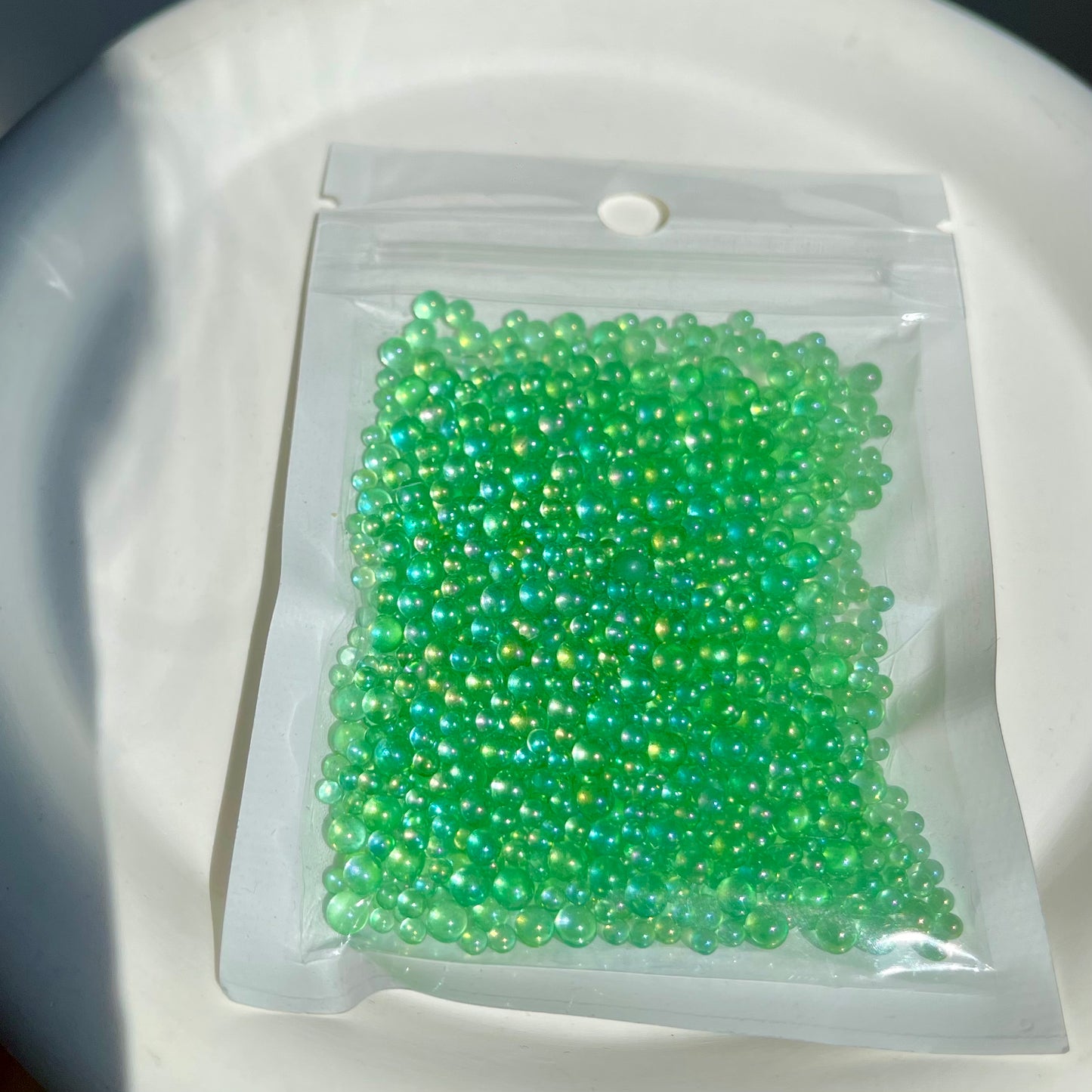 No.159-Green Bubble Beads-1 bag